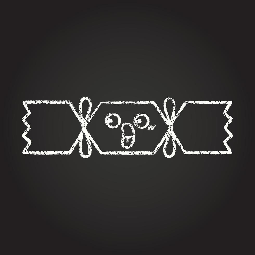 Christmas Cracker Chalk Drawing vector