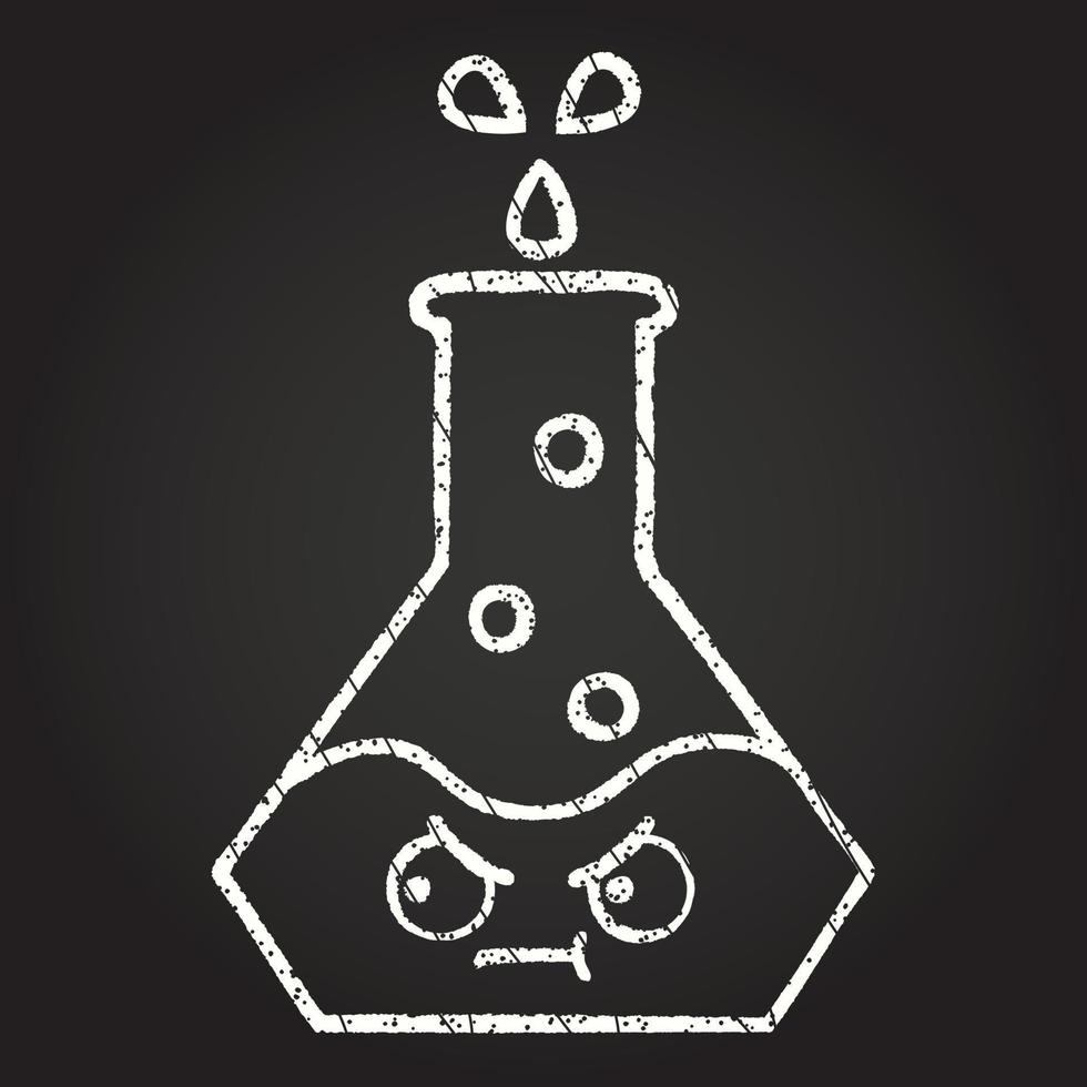 Science Experiment Chalk Drawing vector