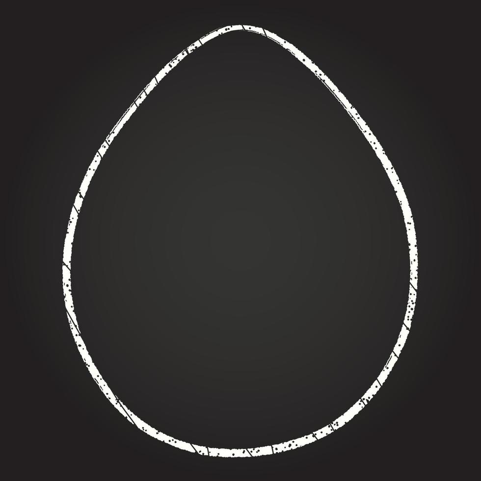 Egg Chalk Drawing vector