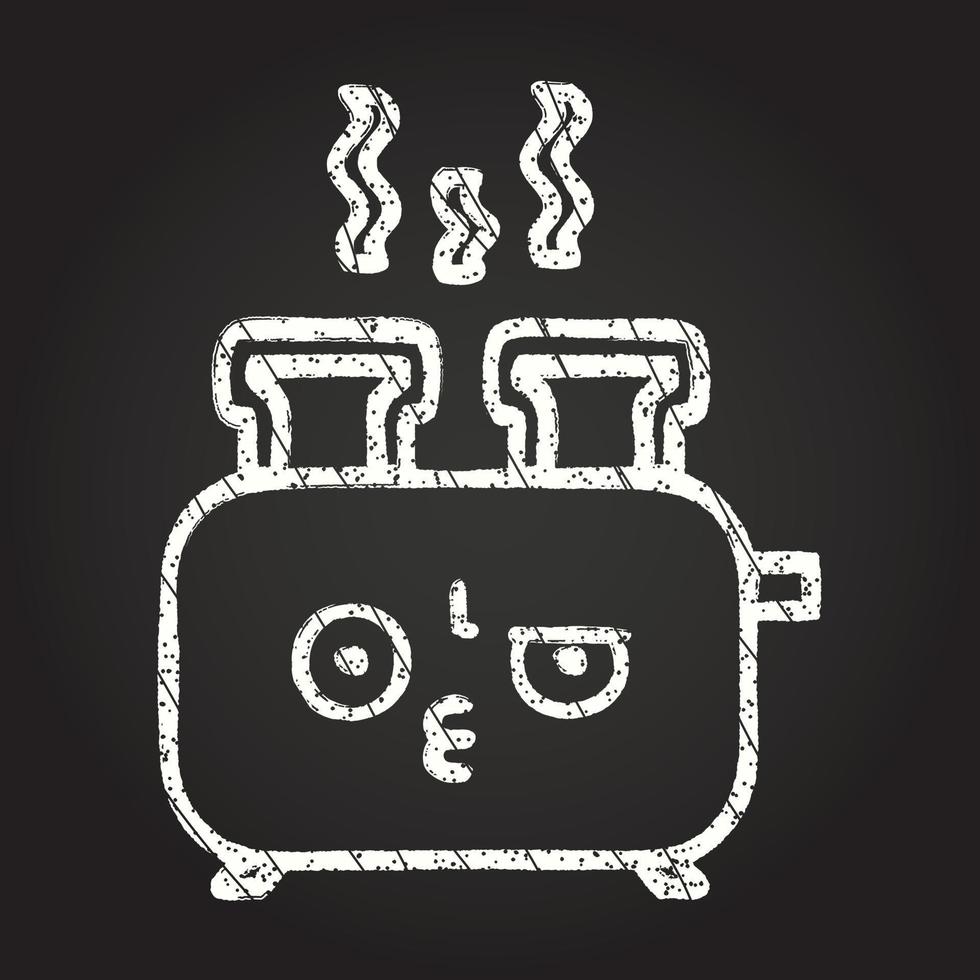 Toaster Chalk Drawing vector