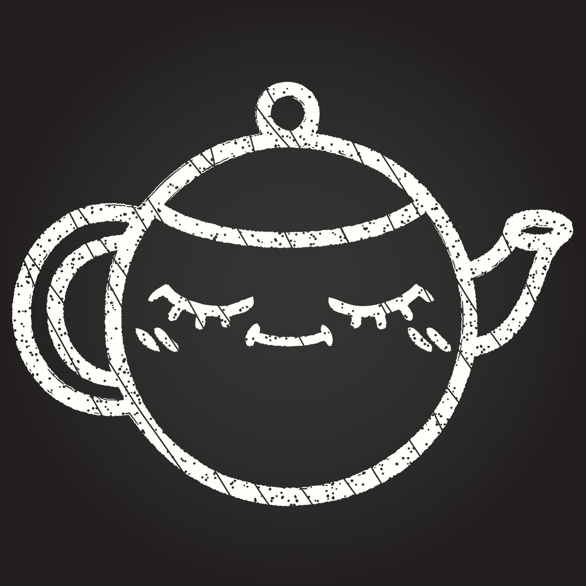 Teapot Chalk Drawing 13109649 Vector Art at Vecteezy