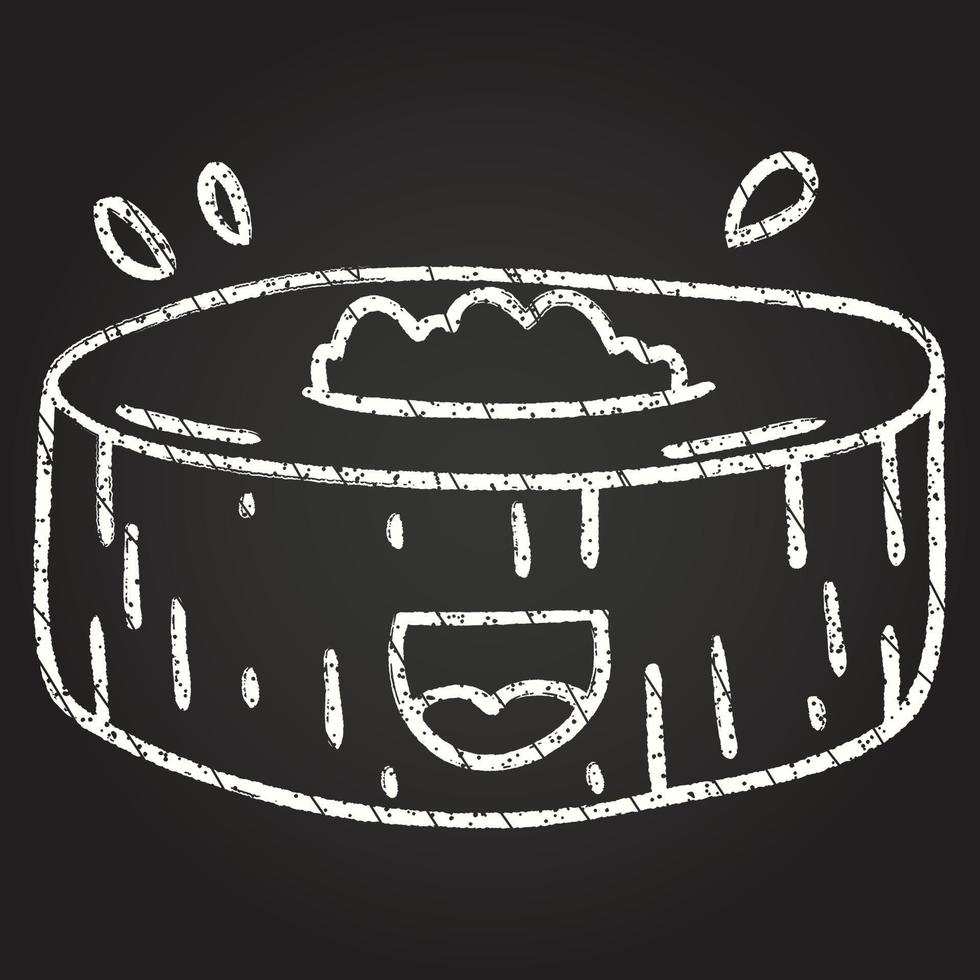 Sushi Chalk Drawing vector