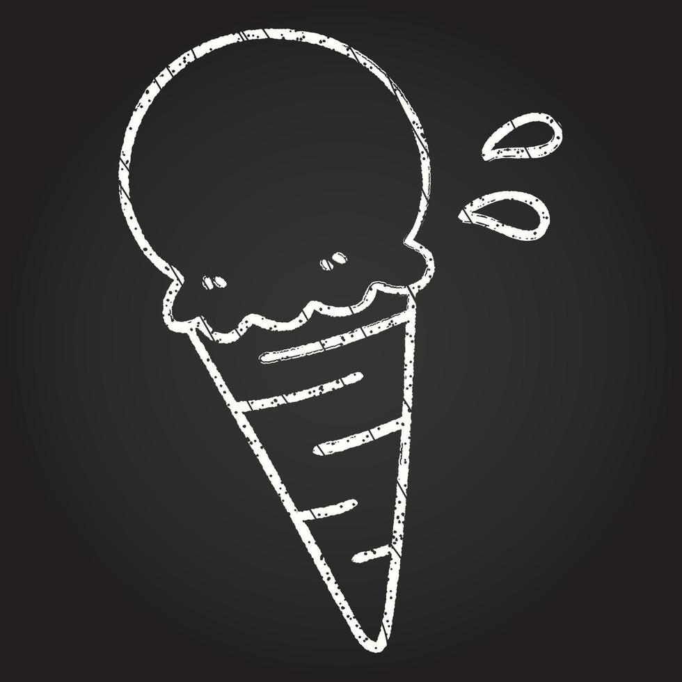 Ice Cream Chalk Drawing 13109914 Vector Art at Vecteezy