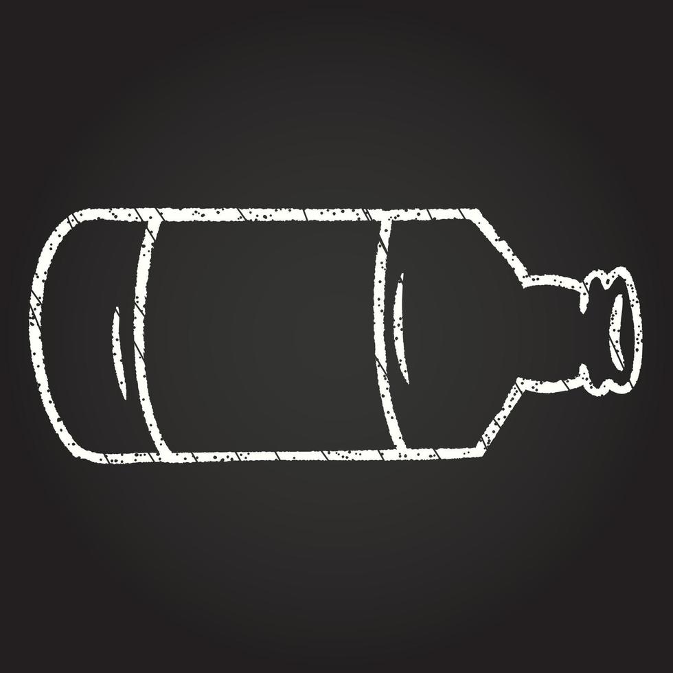 Bottle Chalk Drawing vector