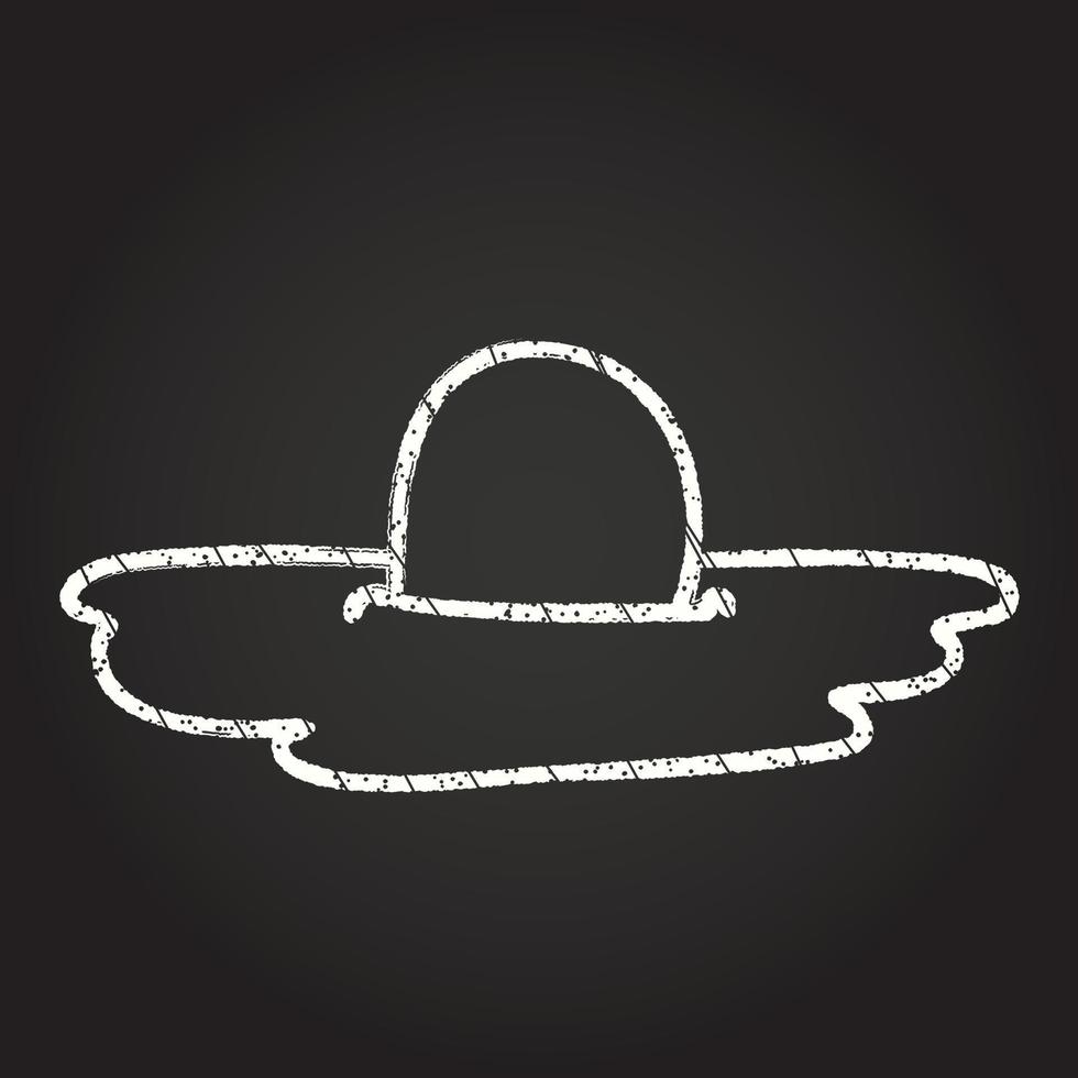 Fried Egg Chalk Drawing vector