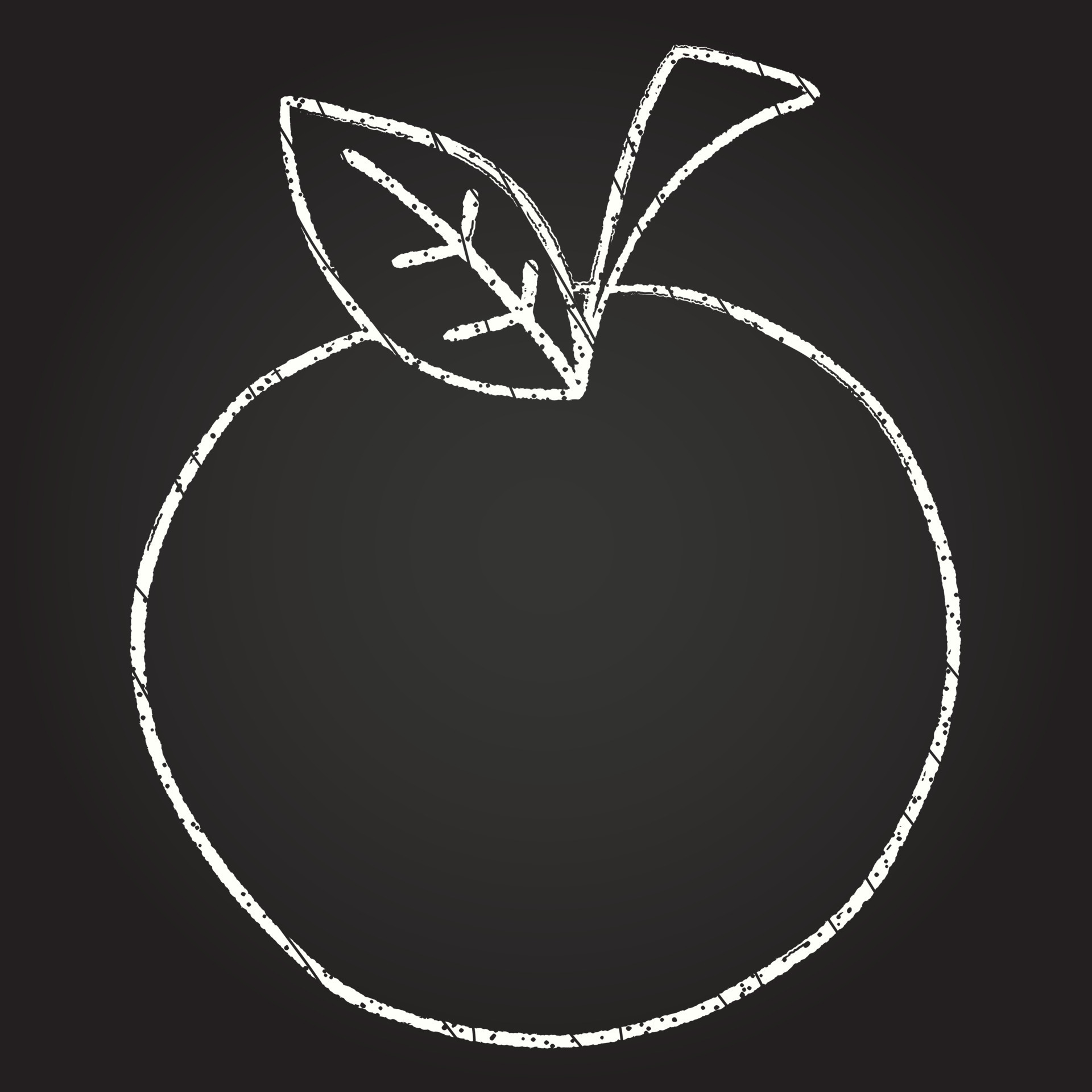 Apple Chalk Drawing 13109973 Vector Art at Vecteezy