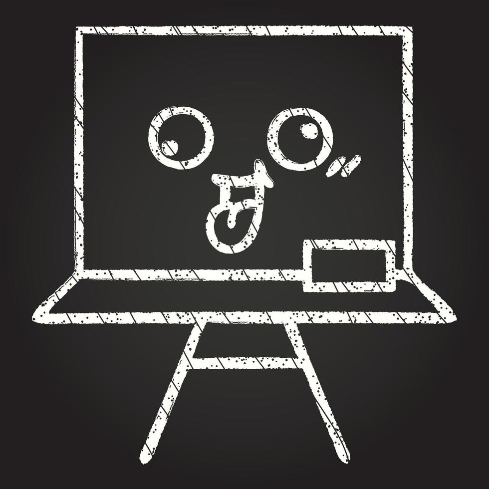 Whiteboard Chalk Drawing vector