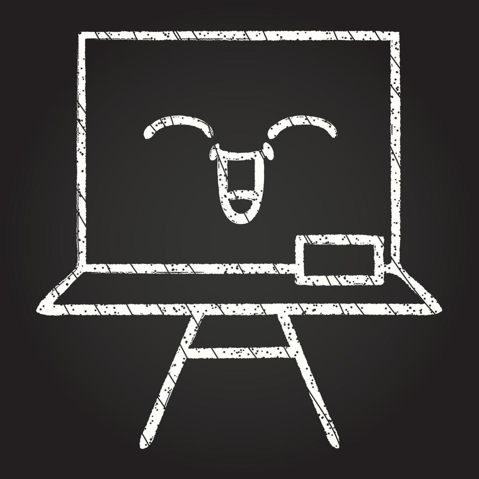 Whiteboard Chalk Drawing vector