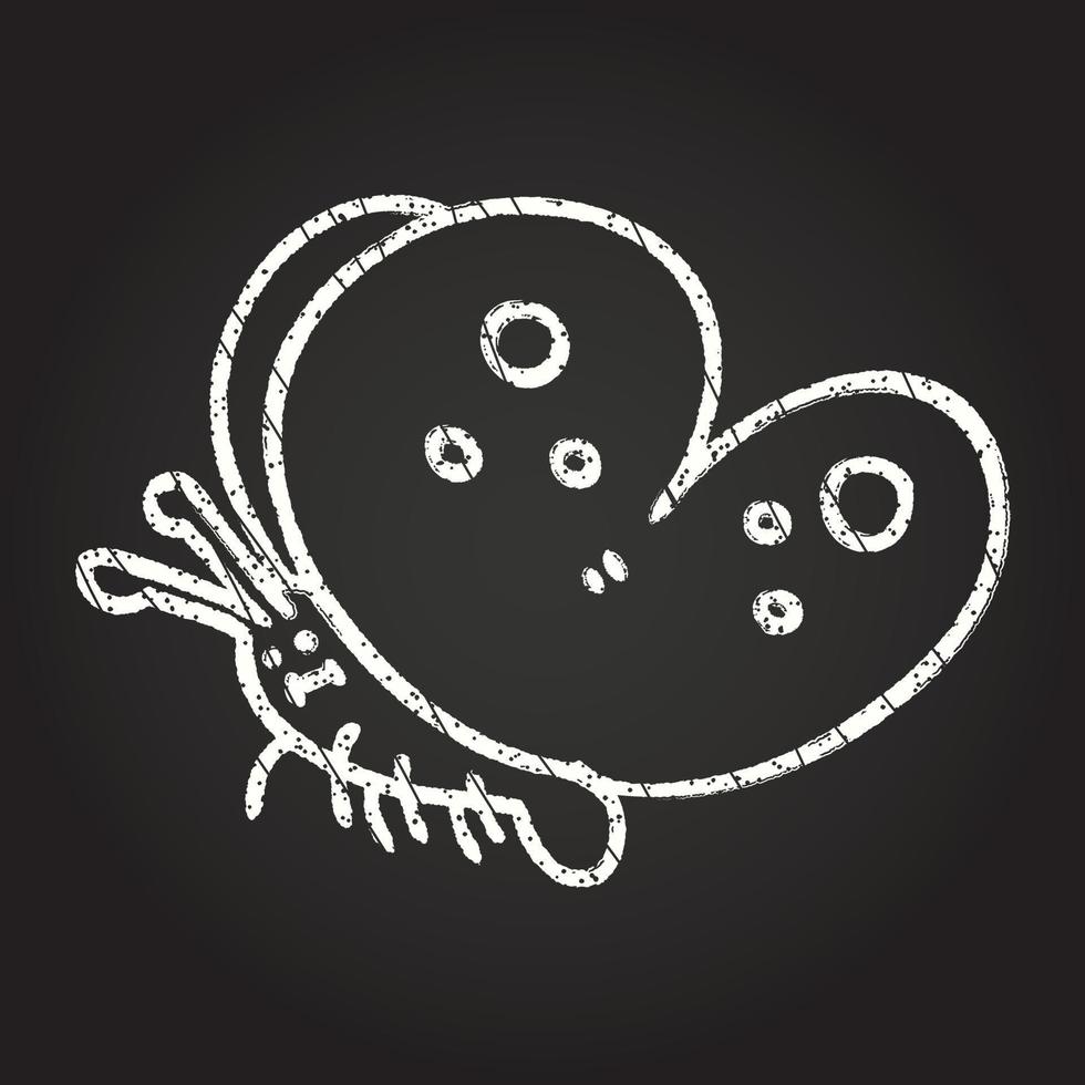 Butterfly Chalk Drawing 13110064 Vector Art at Vecteezy