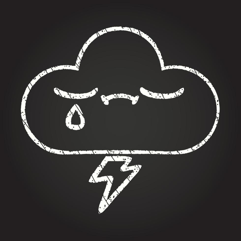 Cloud Chalk Drawing vector