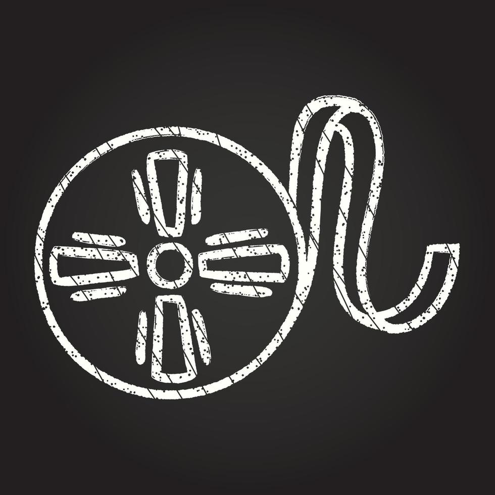 Film Reel Chalk Drawing vector