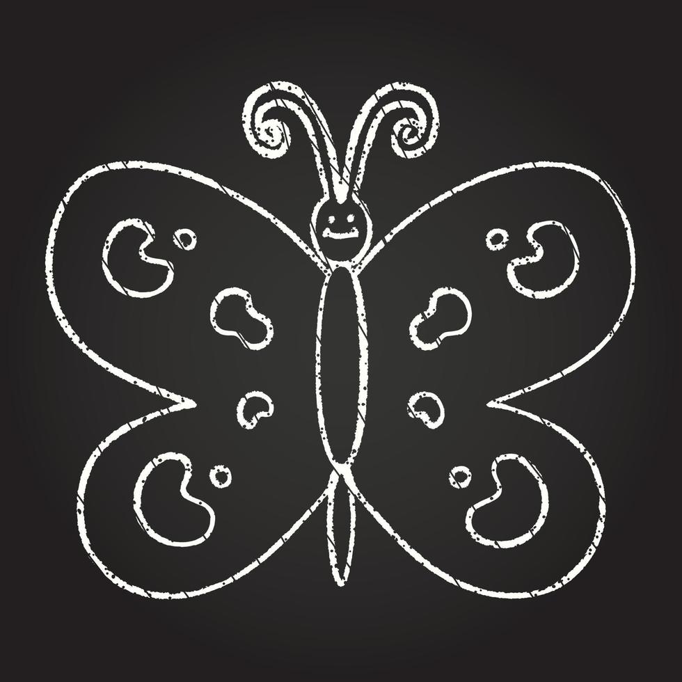 Butterfly Chalk Drawing 13110339 Vector Art at Vecteezy
