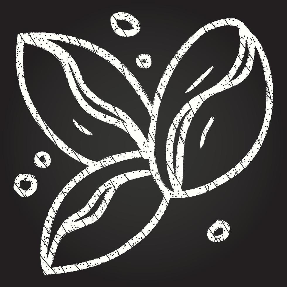 Coffee Beans Chalk Drawing vector