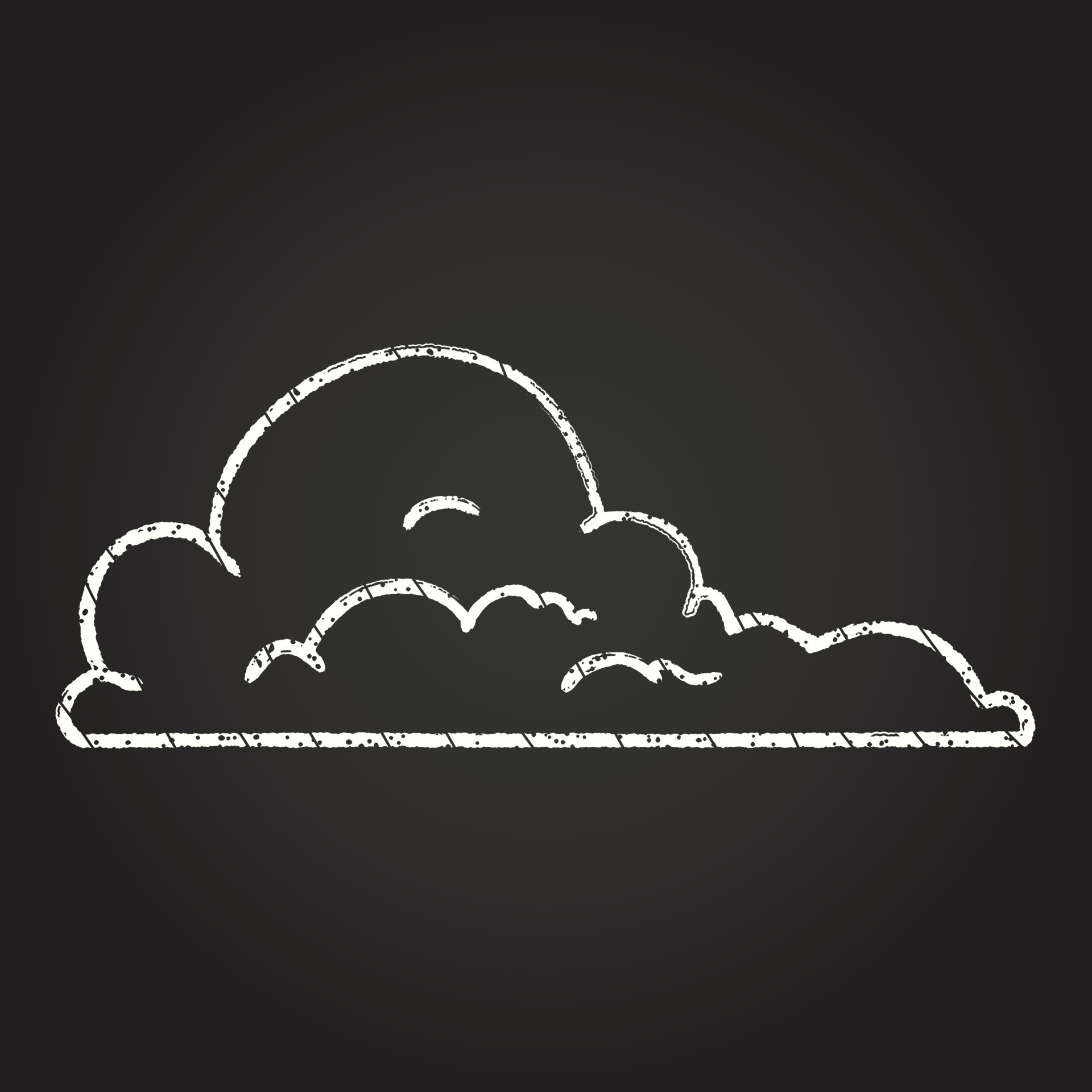 Storm Cloud Chalk Drawing 13110426 Vector Art at Vecteezy