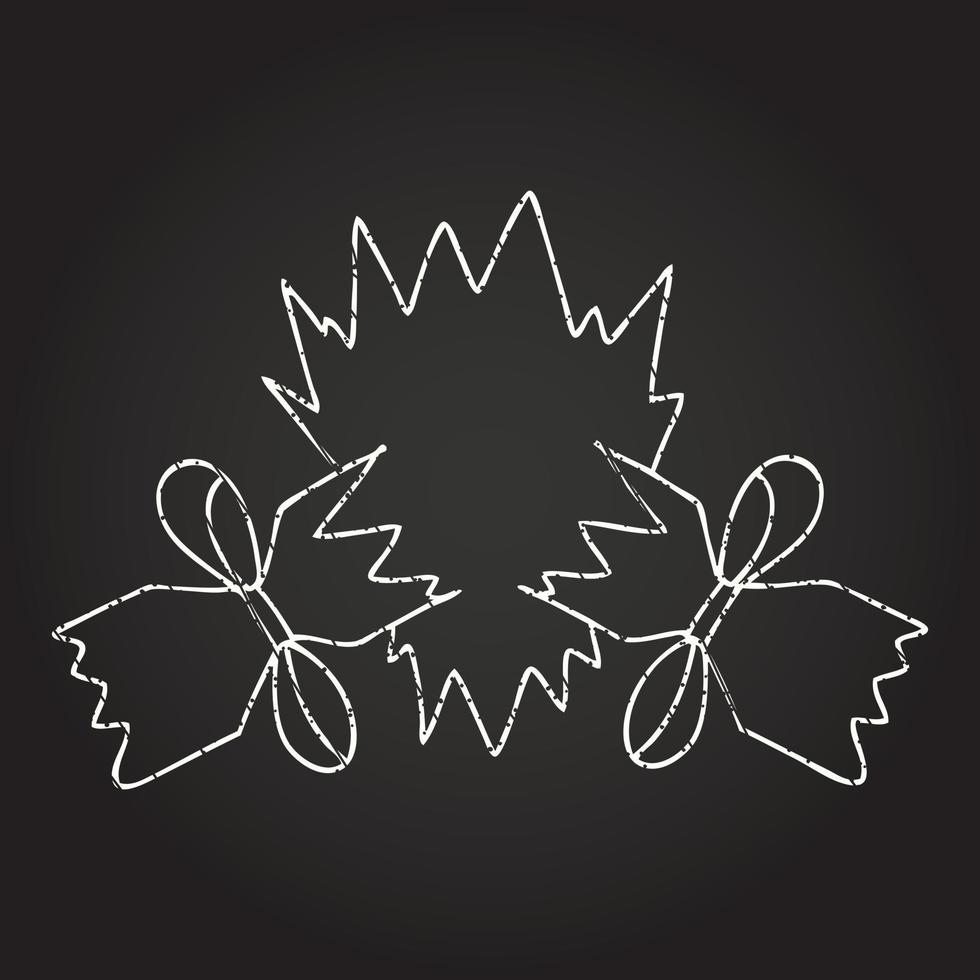 Christmas Cracker Chalk Drawing vector