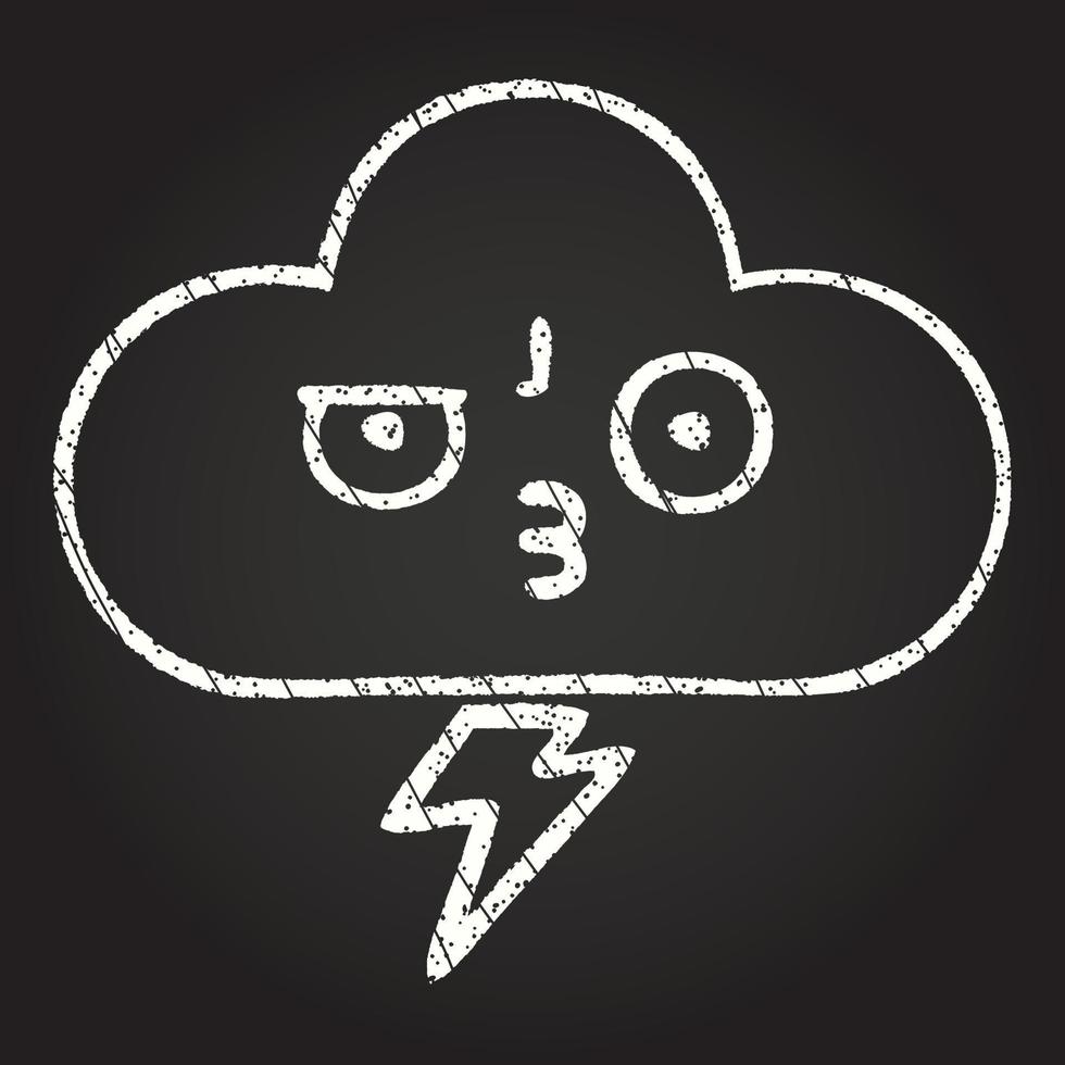 Cloud Chalk Drawing vector