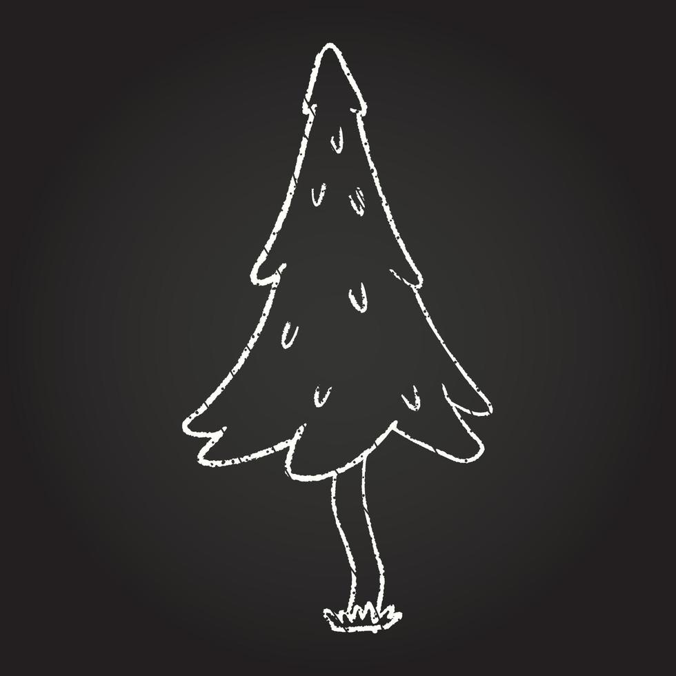 Tree Chalk Drawing 13110552 Vector Art at Vecteezy