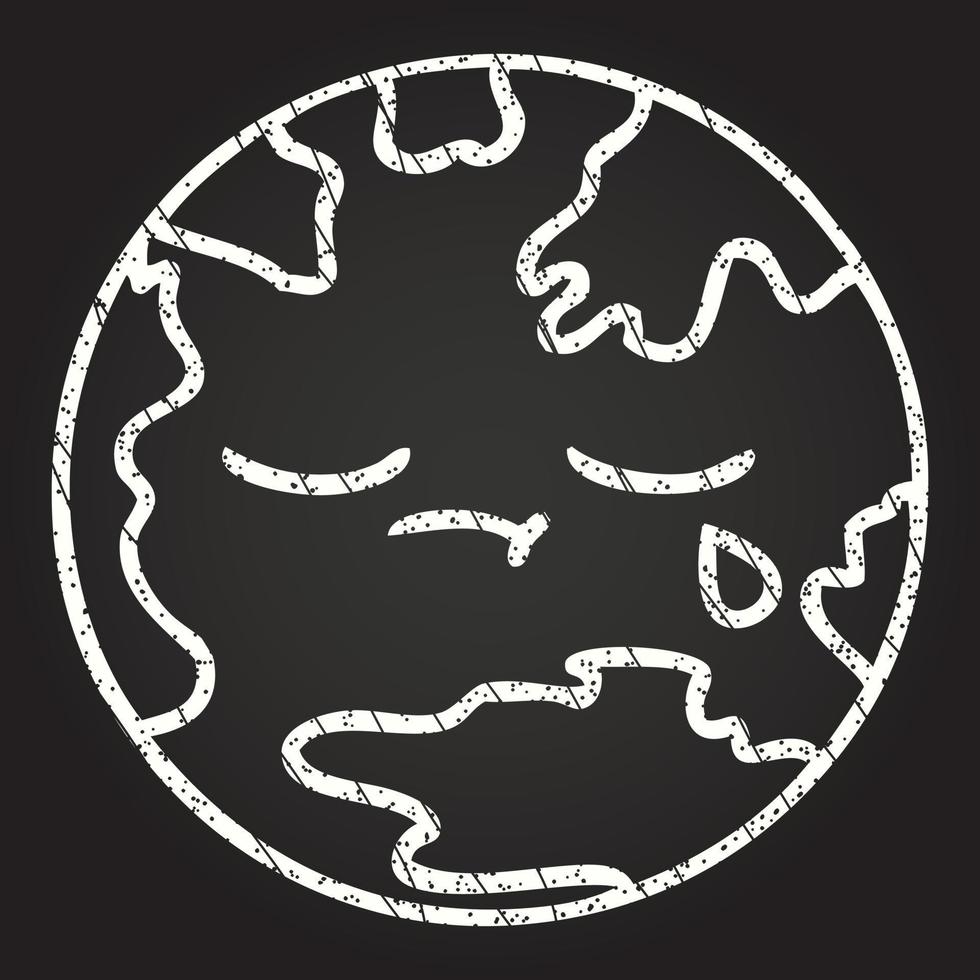 World Chalk Drawing vector