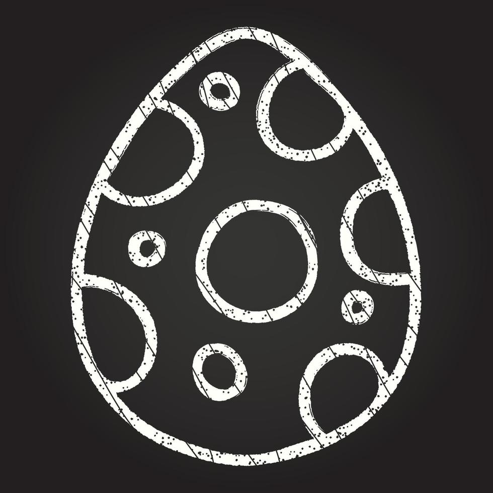 Easter Egg Chalk Drawing vector