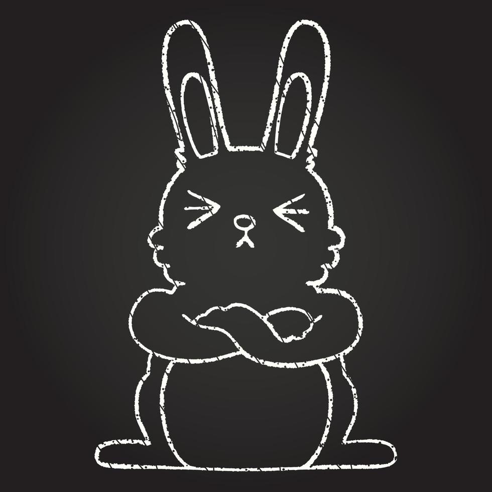 Rabbit Chalk Drawing 13110685 Vector Art at Vecteezy