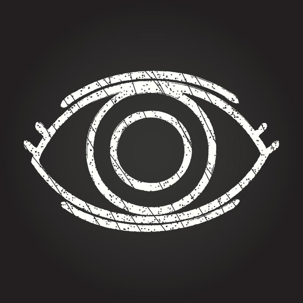 Eye Symbol Chalk Drawing 13110715 Vector Art at Vecteezy