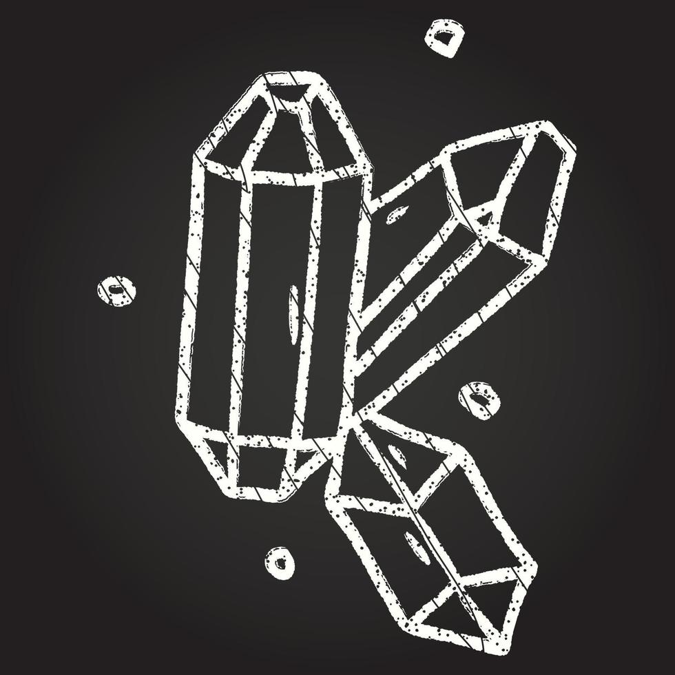 Gems Chalk Drawing vector