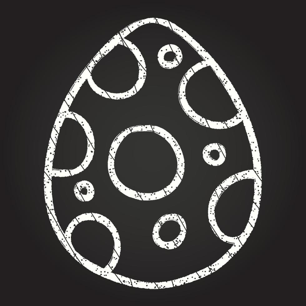 Easter Egg Chalk Drawing vector