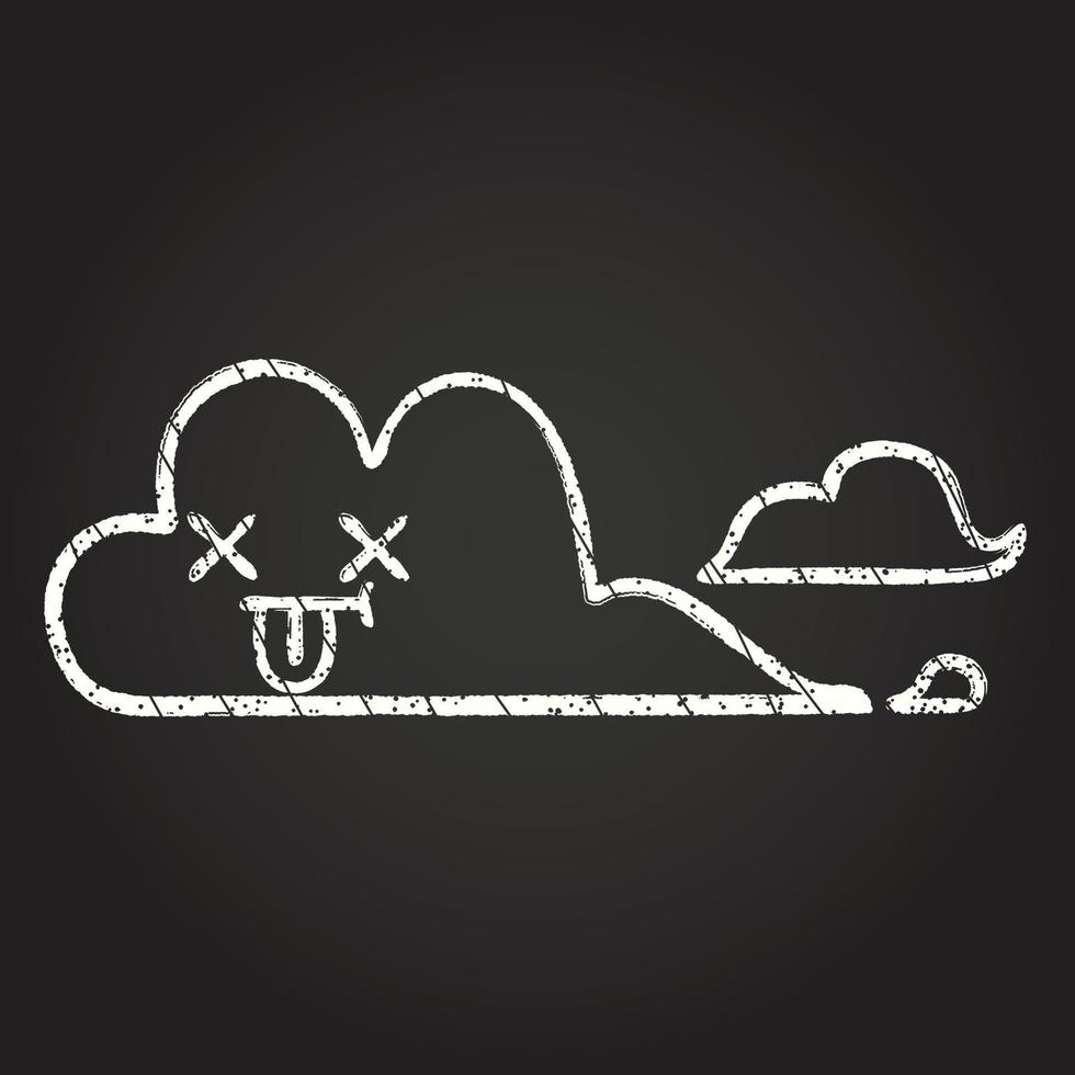 Cloud Chalk Drawing vector