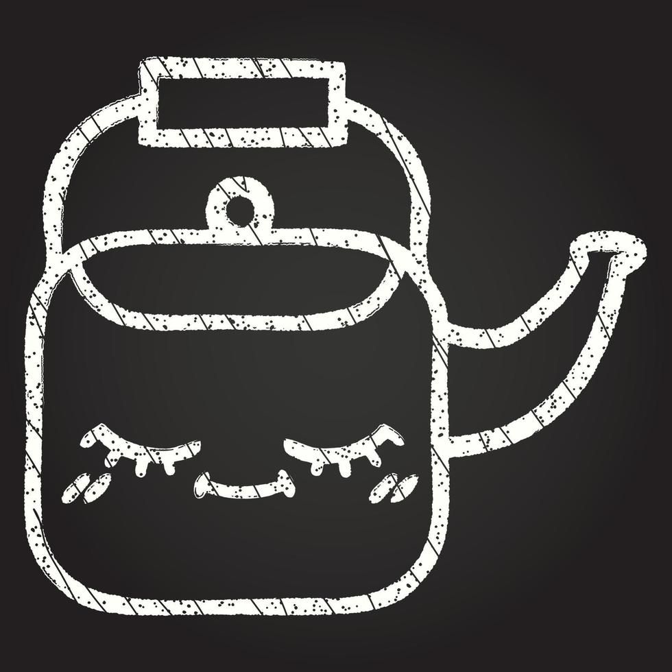 Kettle Chalk Drawing vector