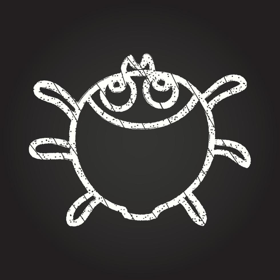 Bug Chalk Drawing vector