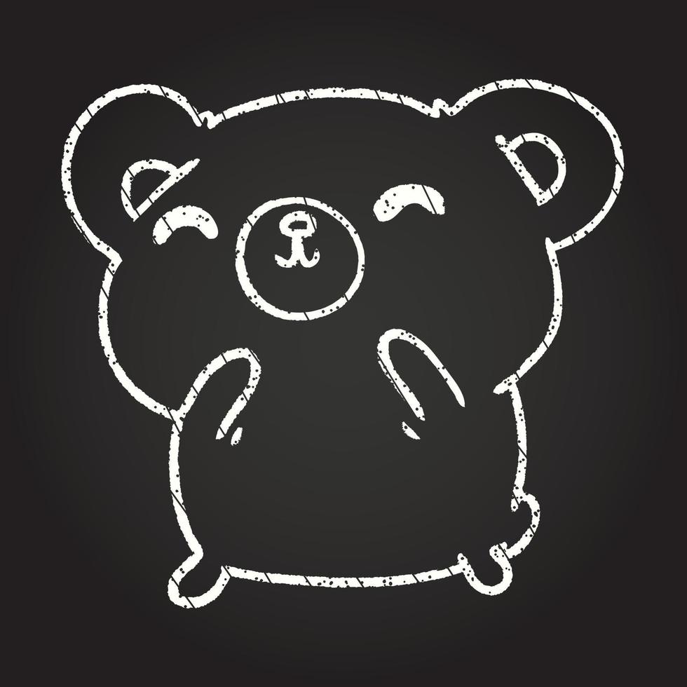 Bear Chalk Drawing vector