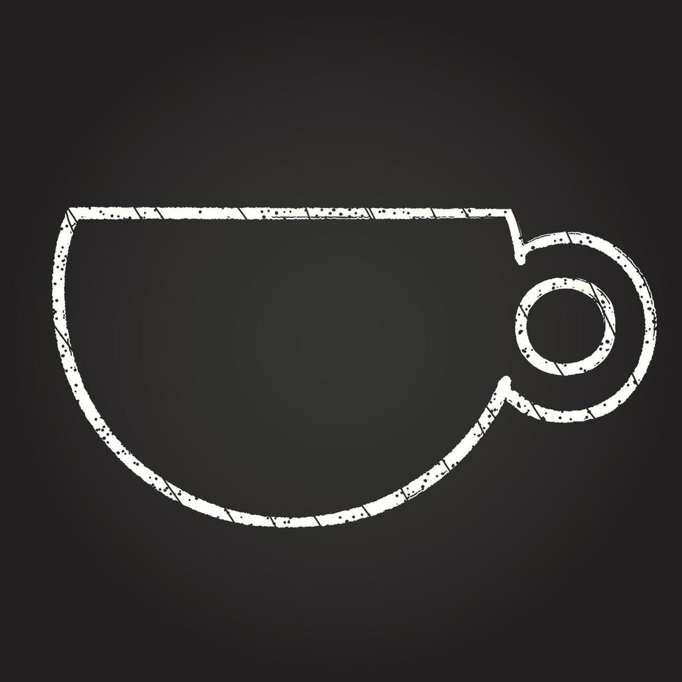 Cup Chalk Drawing vector