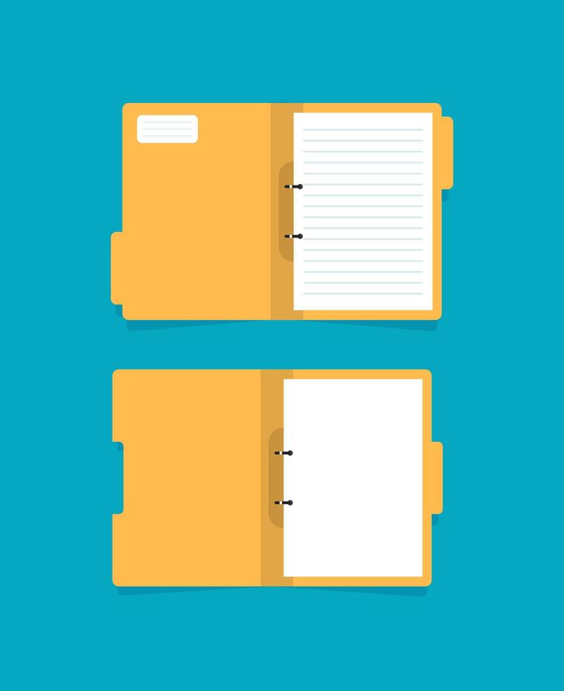 open folder icon. Folder with documents,flat design icon vector illustration