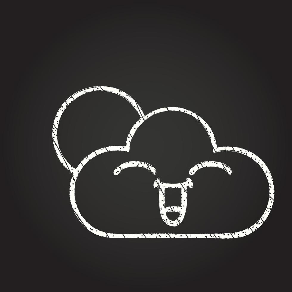 Cloud Chalk Drawing vector