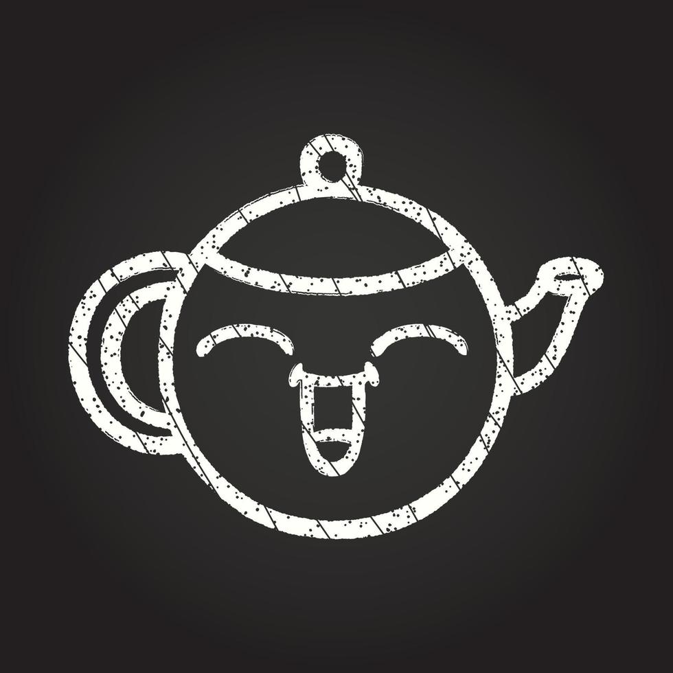 Happy Teapot Chalk Drawing 13111456 Vector Art at Vecteezy