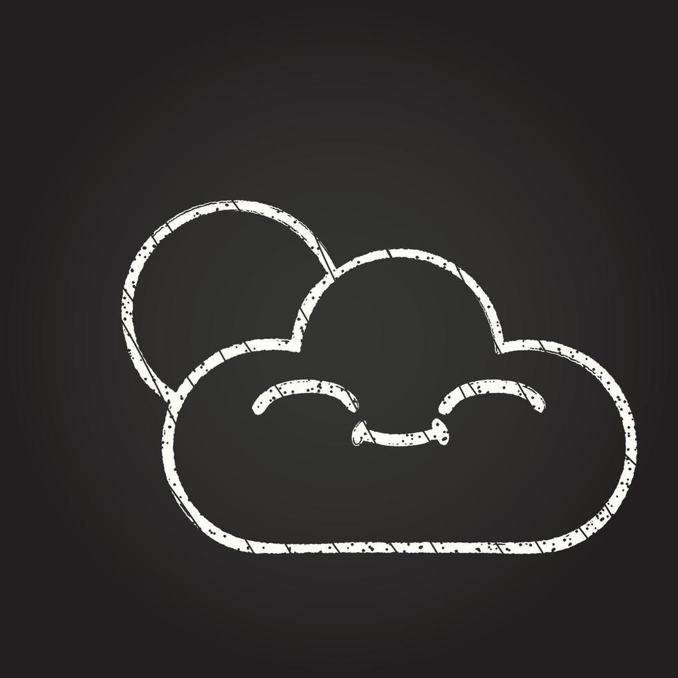 Cloud Chalk Drawing vector