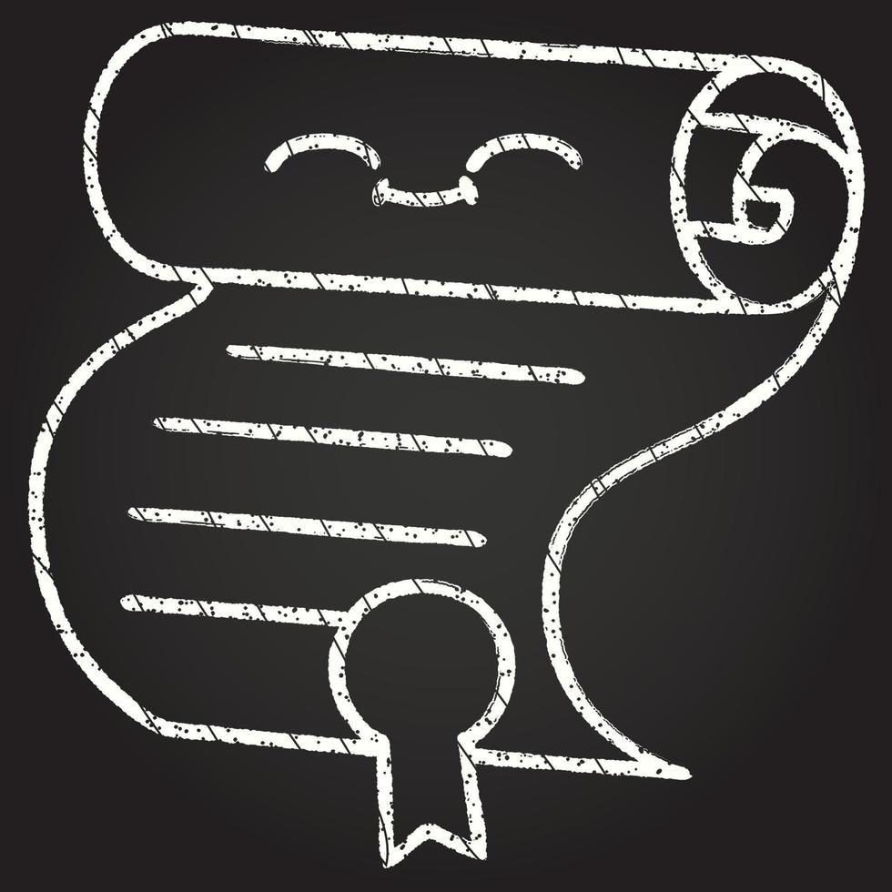 Certificate Chalk Drawing vector