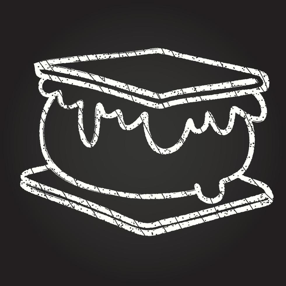 Smore Chalk Drawing vector