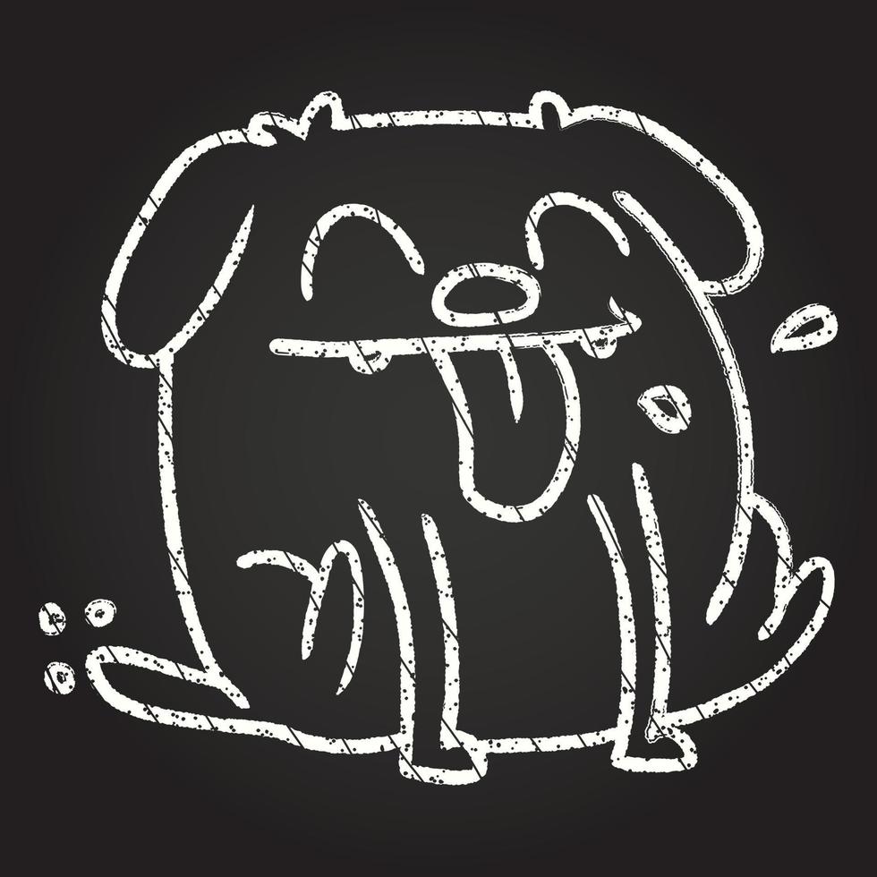 Dog Chalk Drawing vector