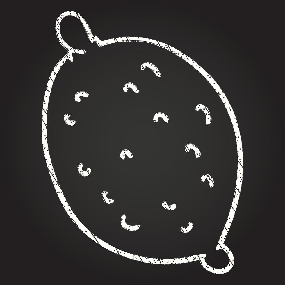 Lemon Chalk Drawing vector
