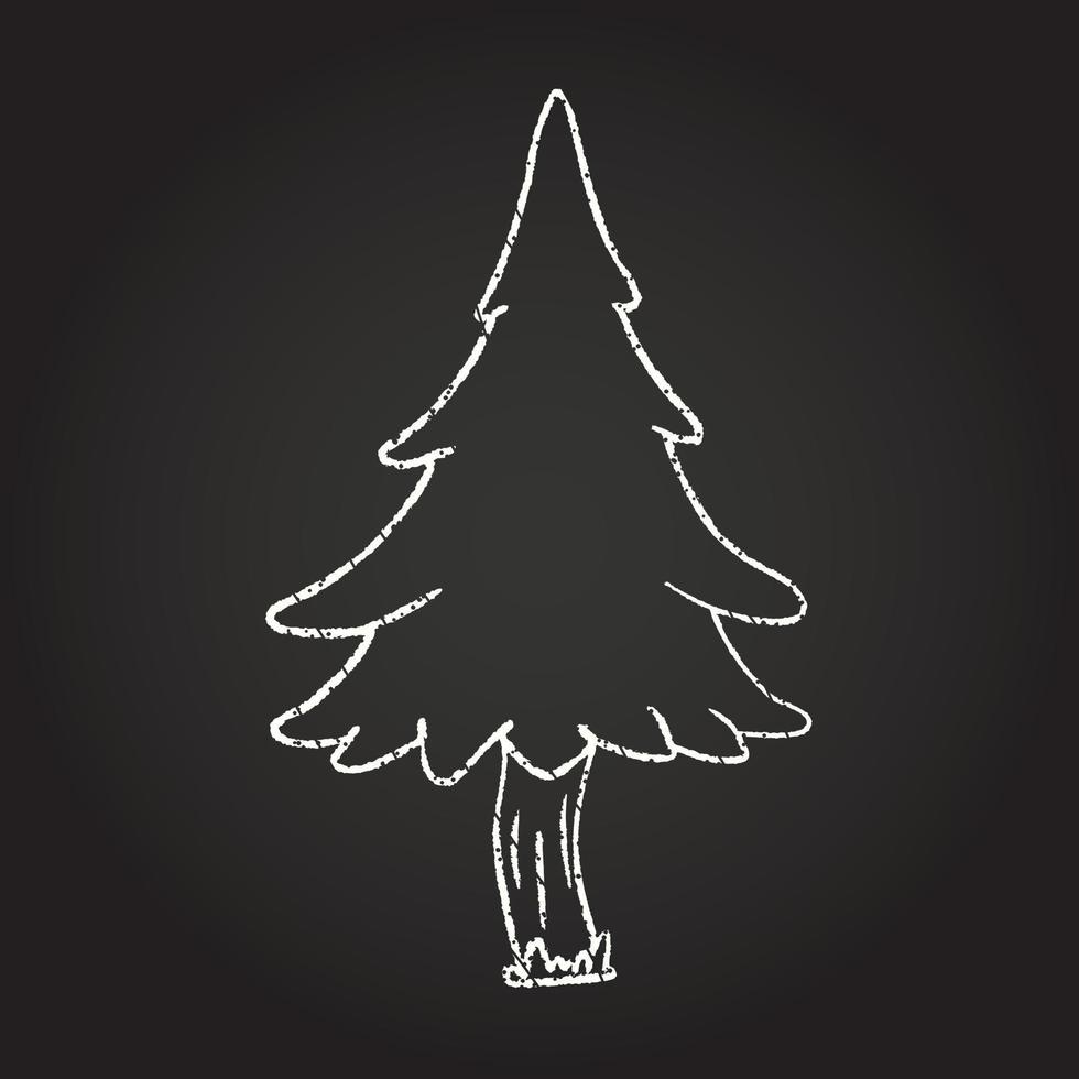 Tree Chalk Drawing vector