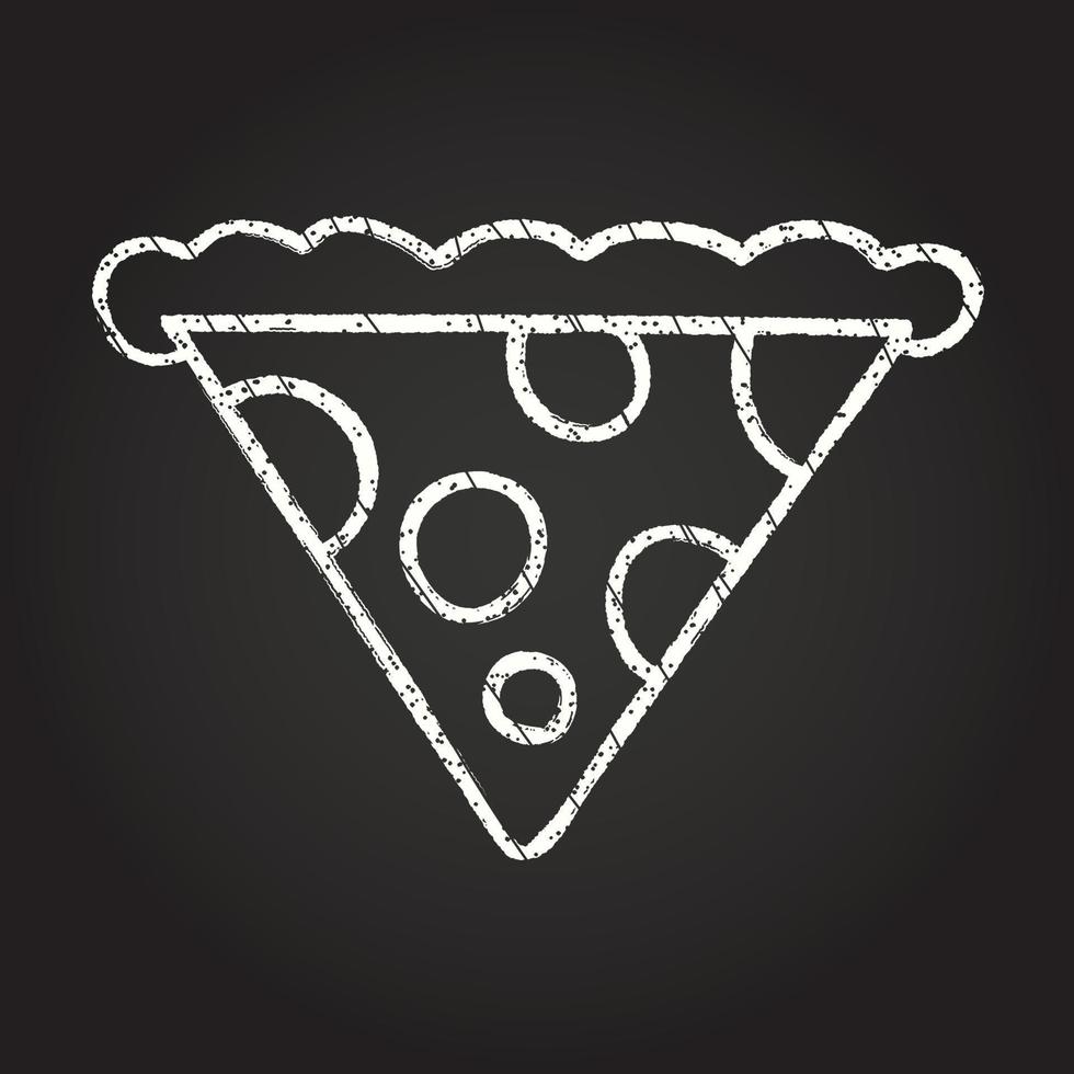 Pizza Chalk Drawing vector