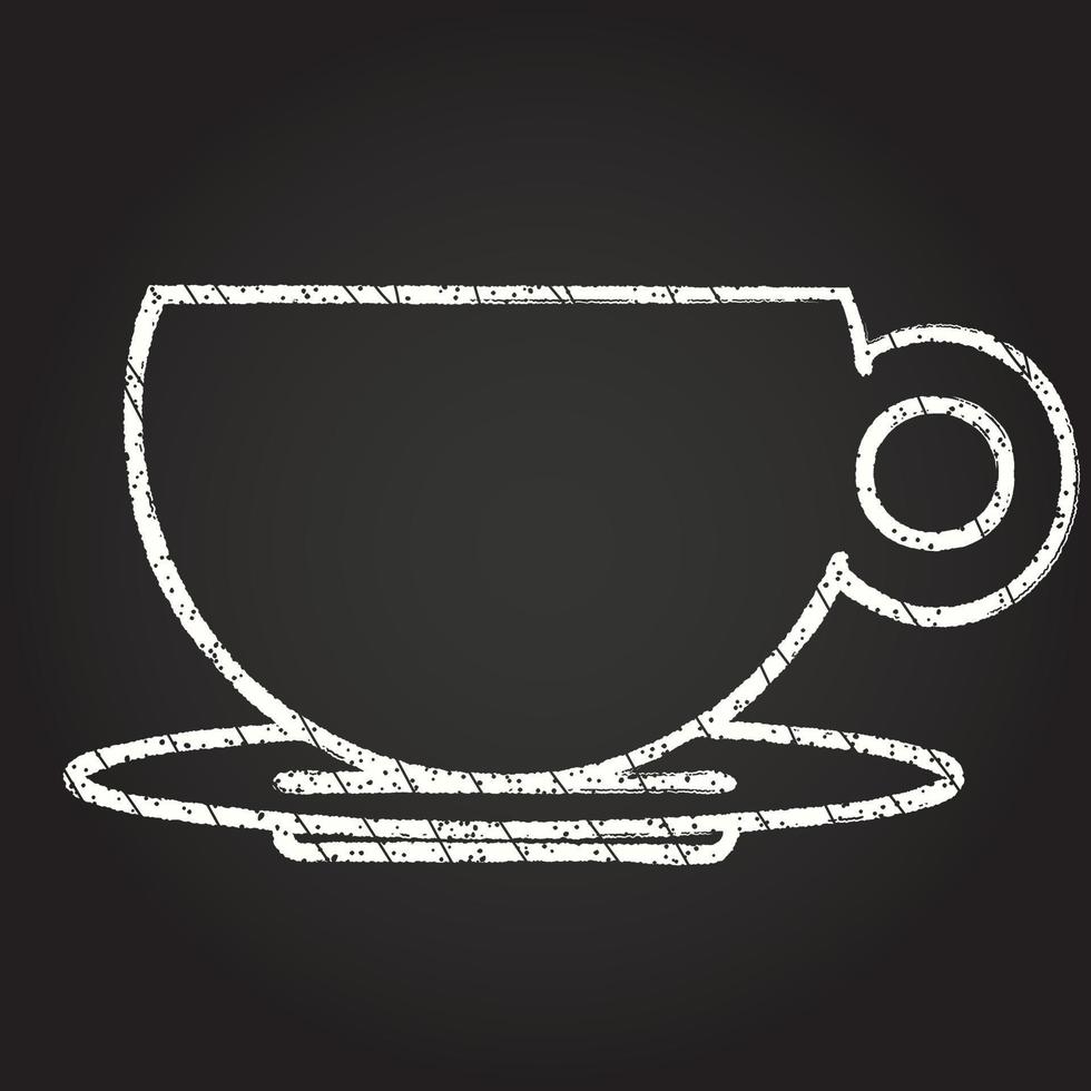 Cup Chalk Drawing vector