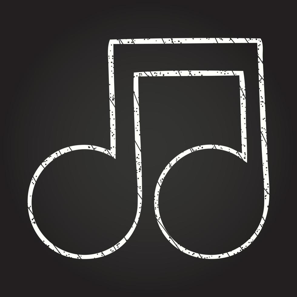 Music Notes Chalk Drawing 13112400 Vector Art at Vecteezy
