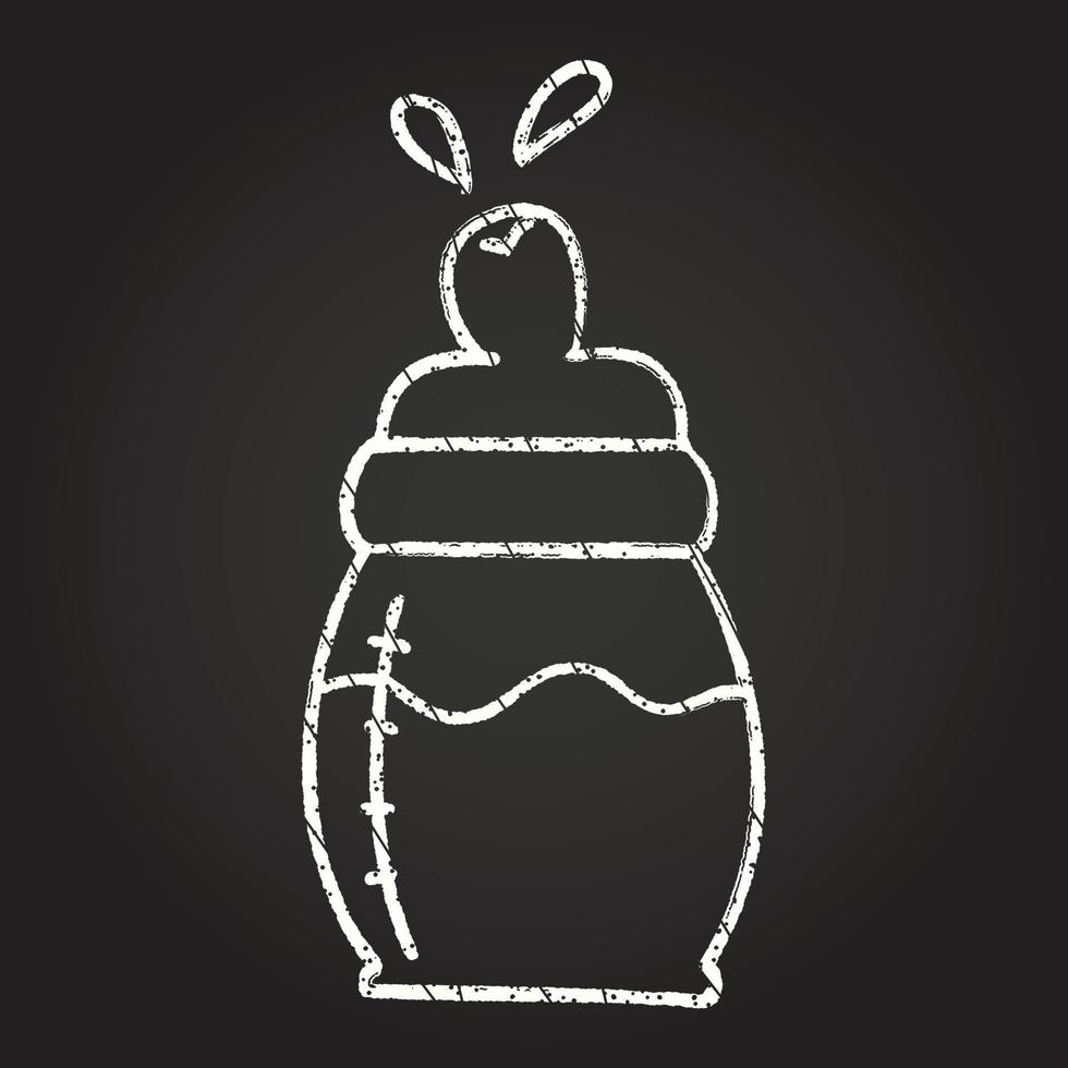 Baby Bottle Chalk Drawing vector