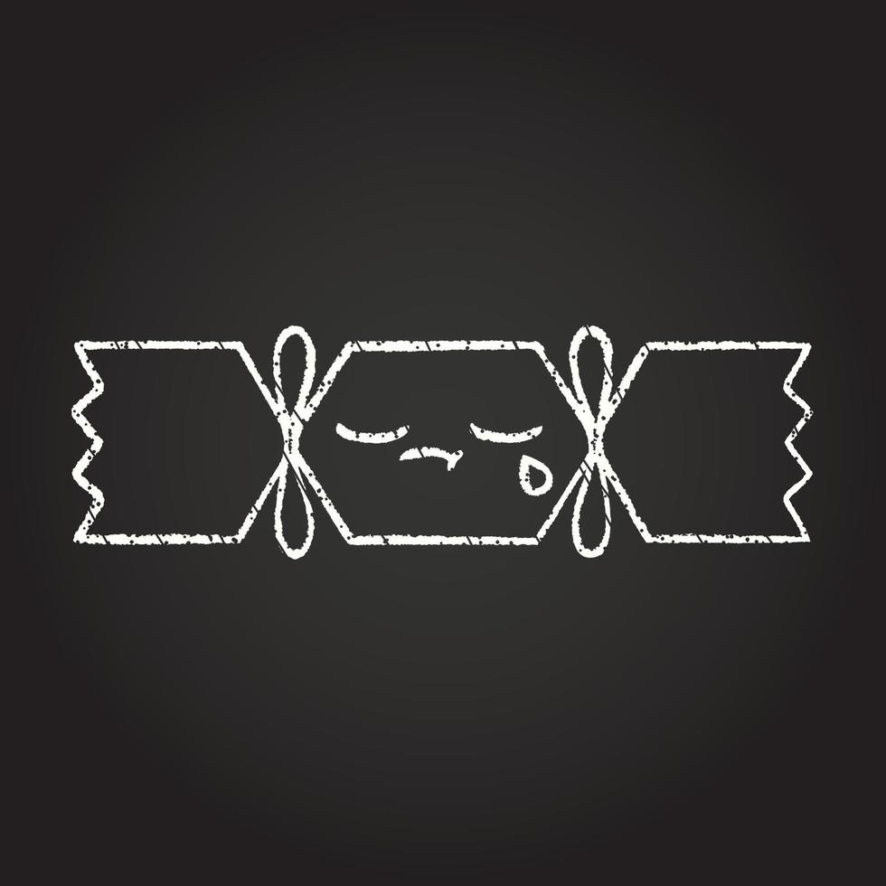 Christmas Cracker Chalk Drawing vector
