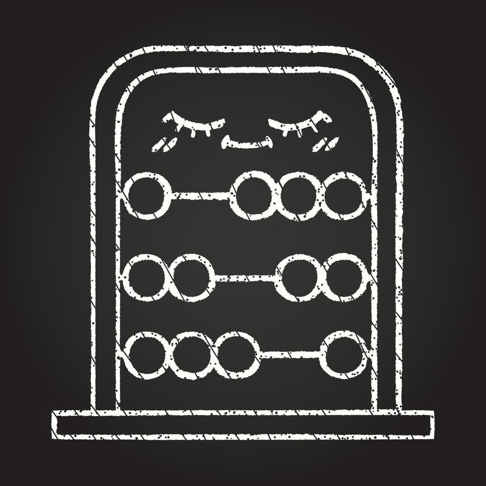 Abacus Chalk Drawing vector