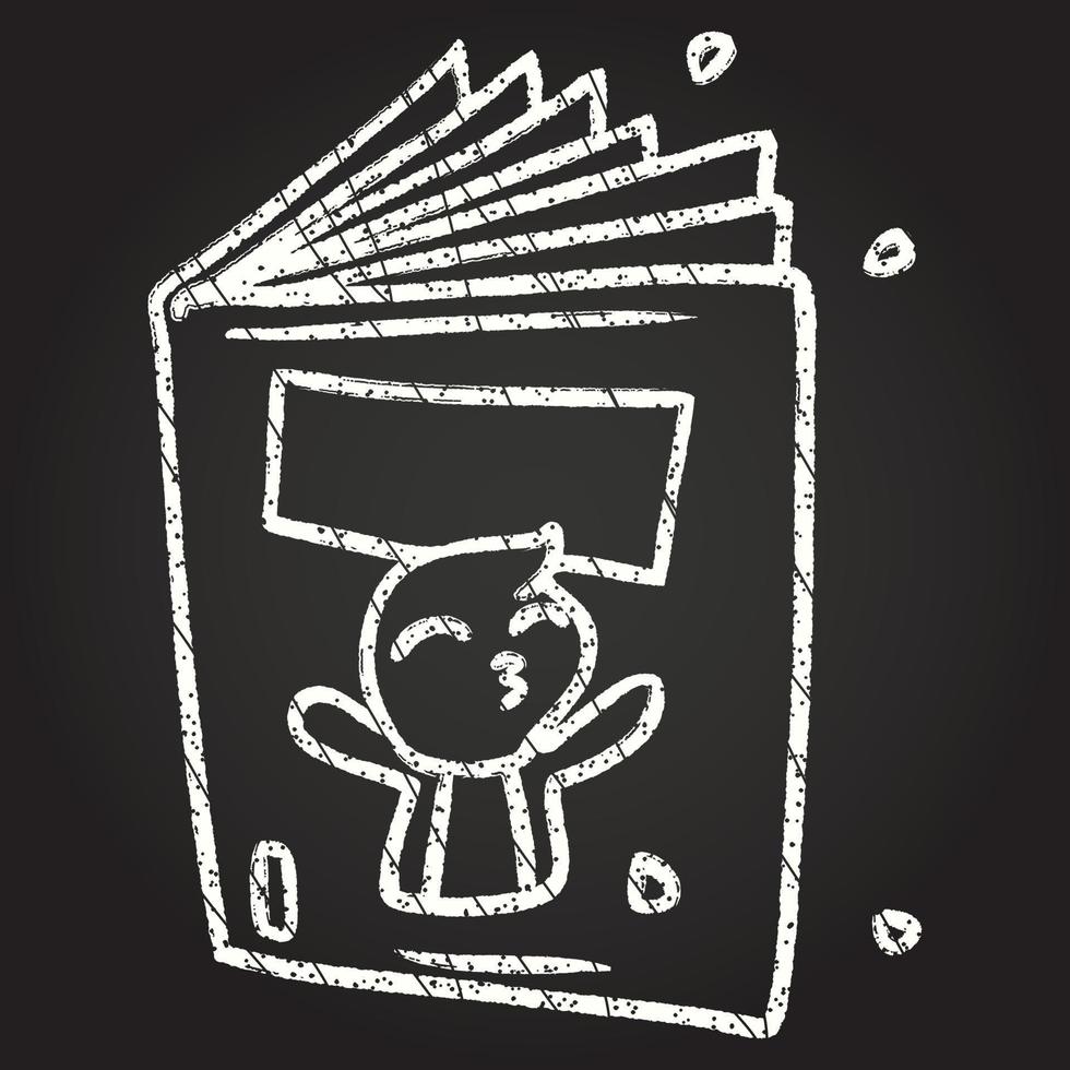 Magazine Chalk Drawing vector