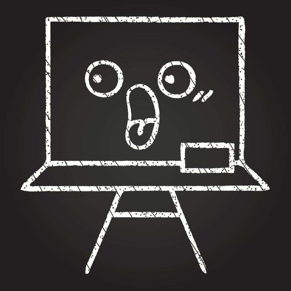 White Board Chalk Drawing vector
