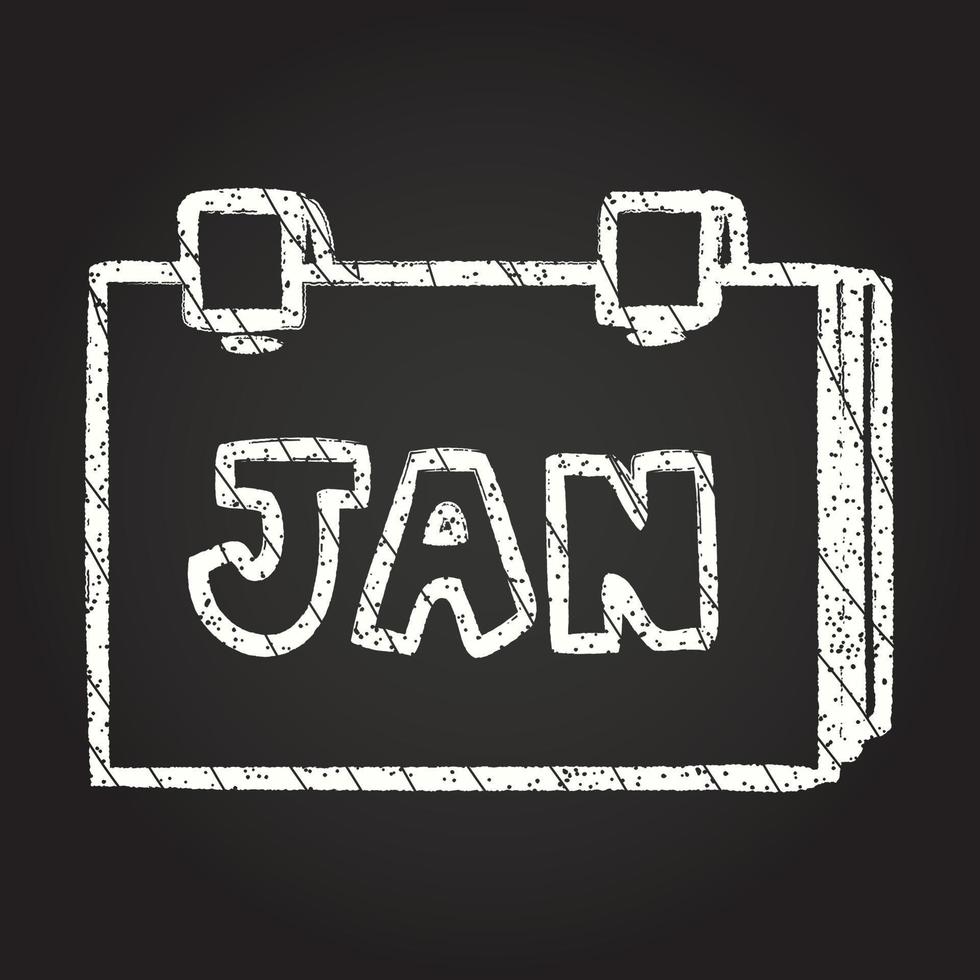 Calendar Chalk Drawing 13112687 Vector Art at Vecteezy